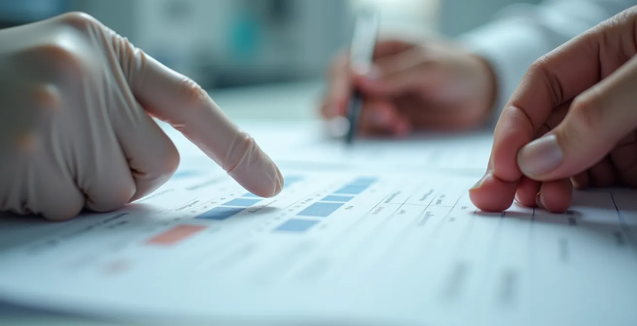 Dental student reviewing treatment timeline with patient