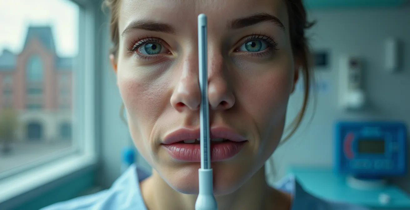 Medical illustration showing dangerous facial swelling patterns from dental infection