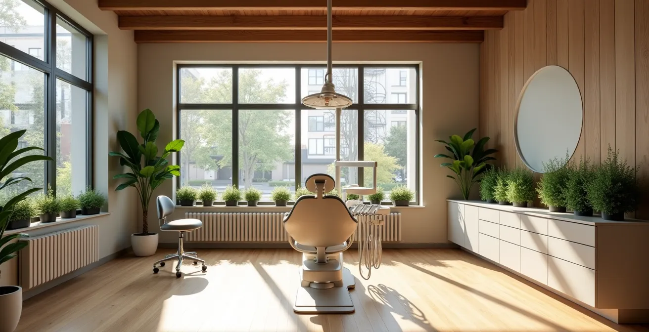 Modern holistic dental clinic interior showcasing natural wellness approach
