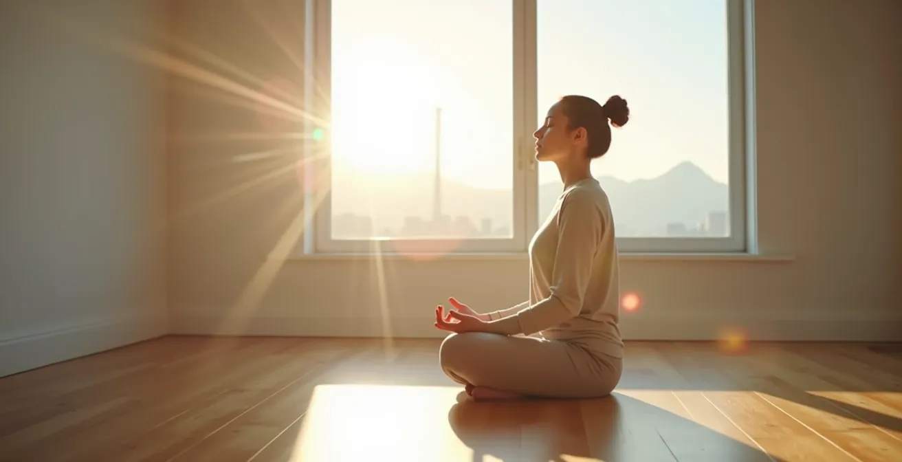 Anatomical visualization showing jaw muscle tension radiating to head and neck