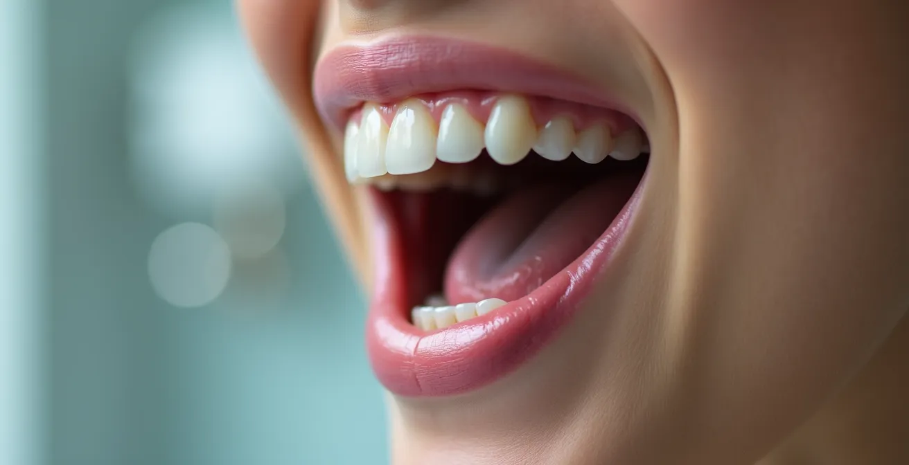 Professional demonstration of proper smartphone angles for dental self-photography