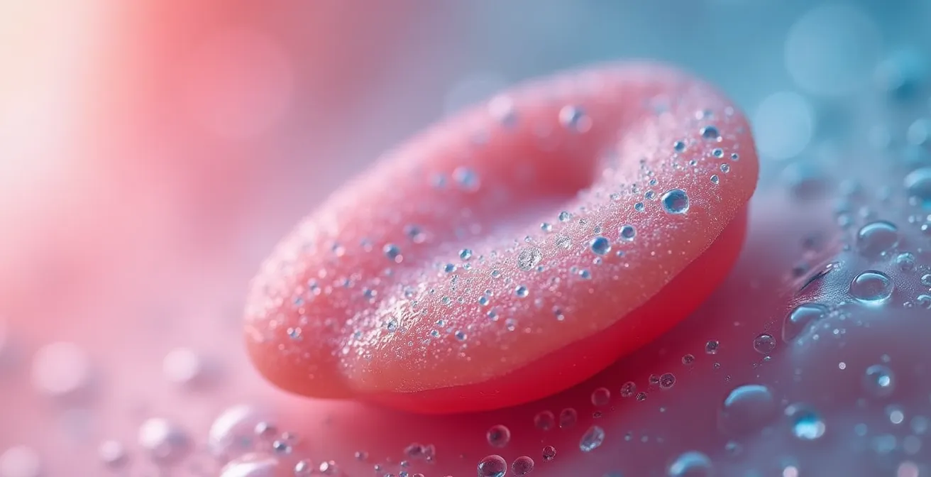 Macro view of taste buds showing molecular interaction